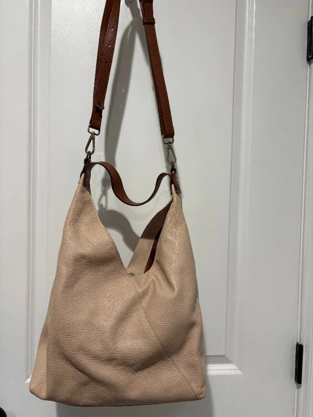 Sundance Pebbled Leather Shoulder Bag